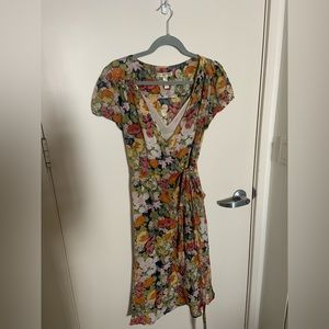 BR Floral wrap dress with liner